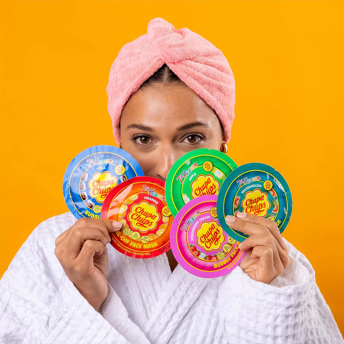 Face Mask Chupa Chups Orange Maschera Viso - Image 5