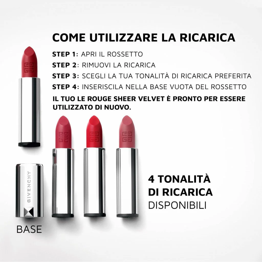 Le Rouge Sheer Velvet Rossetto Mat Refill - Image 2