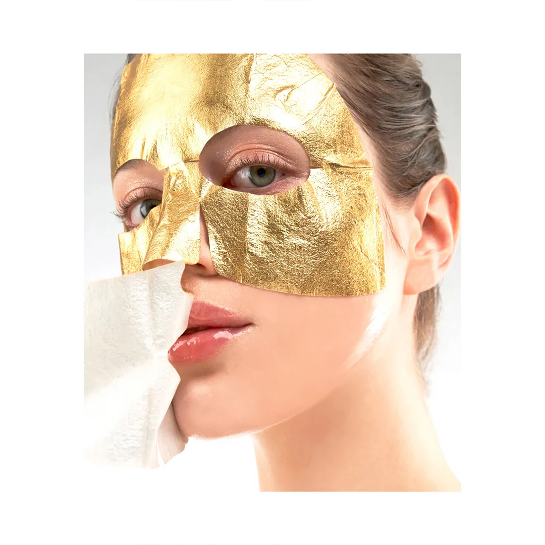 Gold Foil Triple Layer Mask Maschera Viso - Image 3