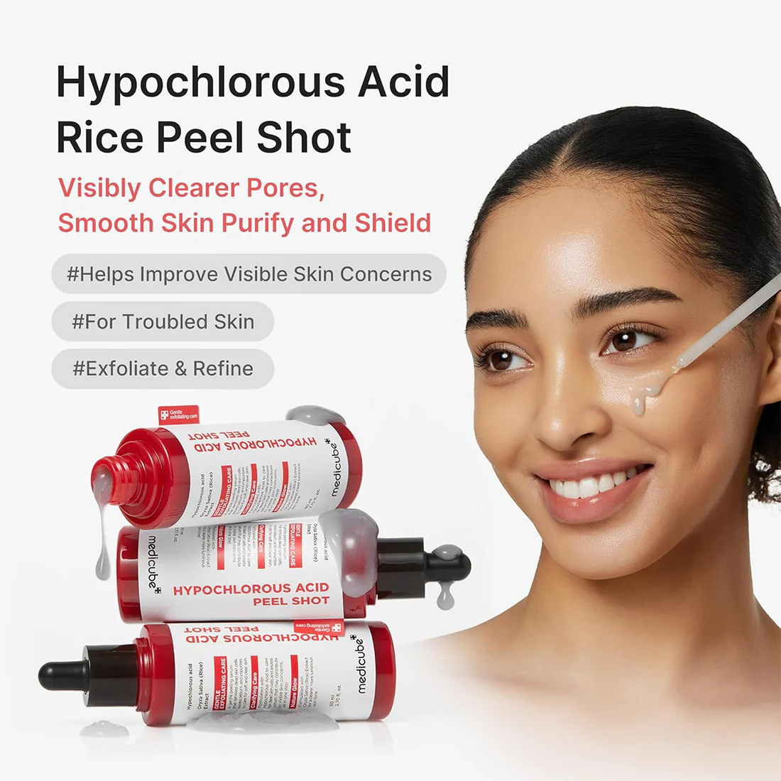 Hypochlorous Acid Peel Shot Peeling Viso Esfoliante per Pelle Liscia e Luminosa - Image 2