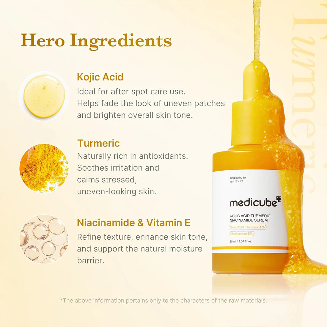 Kojic Acid Turmeric Niacinamide Serum Siero Illuminante Anti-Macchie per Tono Uniforme e Pelle Radiosa - Image 4
