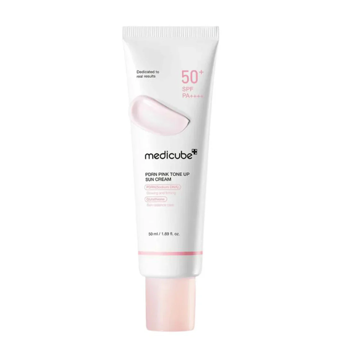 PDRN Pink Tone Up Sun Cream SPF50+ PA++++ Crema Solare Illuminante con Effetto Tone-Up Rosa